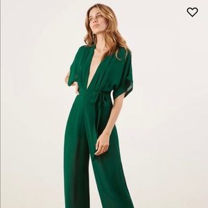 NWT Reformation Lemongrass Jumpsuit in Emerald in Size 4